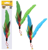 Игрушка-дразнилка "Перышко" 20см, в ассорт.
