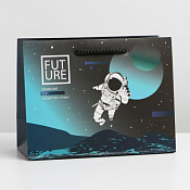 Пакет бумажный "Космос" 23х18х10см