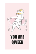 Конверт для денег "You are qween"
