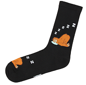 Носки "Ленивец" цв.черный, размер 41-45