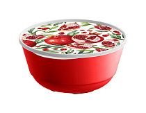 "Бергамо" Миска "Гранат" 1л с крышкой