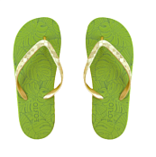 "Forio" Сланцы женские "Monstera Leaves" размер 39, цв.песто/золотистый