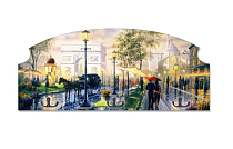 Вешалка-ключница "Город" 3 крючка 37,5х16,5см