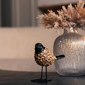 Фигурка "Птицы" 16х8х15см, цв.черно-золотой