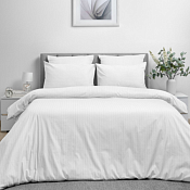 "Волшебная ночь" Комплект постельного белья "Warm white" семейный, 70х70см, страйп
