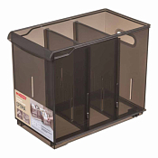 "Econova" Органайзер с разделителями "Optima" 10,6л, 16,5х30,5х24,2см, цв.коричневый