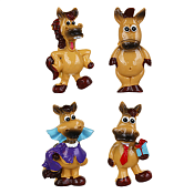 "СНОУ БУМ" Магнит "Веселая лошадка" 4х6,8см, в ассорт.