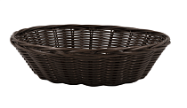 Корзина плетеная "Полиротанг" 24х20х6см, цв.коричневый