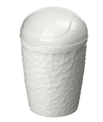 "Tule" Контейнер для мусора настольный 1л, 11,2х17,5см, цв.светло-серый