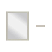 Зеркало настенное "SCANDI" 40х50см, цв.белый