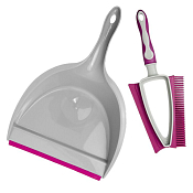 "You'll love" Набор: щетка с резиновой щетиной и сгоном, совок