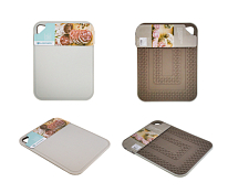 Доска разделочная 34,5х26,5х1см с антискользящими вставками