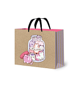 Пакет бумажный "Банка-антистресс" 20,3x24x10,2см