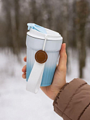 Термокружка "Lovely day" 380мл, цв.голубой