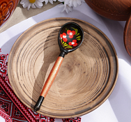 Ложка "Чернушка" дерев. детская роспись 14,5см