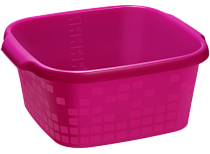 GEOMETRIC Таз 12л, 37,8х36,7х15,8см, цв.розовый