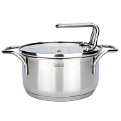 "TalleR" Инесс" Кастрюля со стеклянной крышкой 1,5л