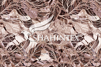 SHAHINTEX SILK PHOTOPRINT Коврик универсальный "Флора коричневая" 50х78см