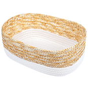 Корзина плетеная "Сканди" 29х19х12см, цв.молочный