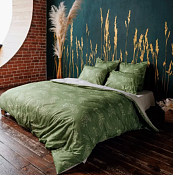 "Волшебная ночь" Комплект постельного белья "Grass" 1,5сп, 50х70см перкаль