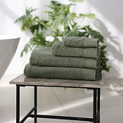 Полотенце махровое "Grazia" 50х90см, цв.шалфей, пл.450