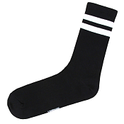 Носки "ТСП", цв.черный с белой полосой, размер 36-41