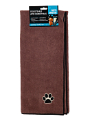 Полотенце для животных 70х100см из микрофибры, цв.коричневый