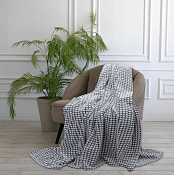 "Happy Family" Покрывало "Каре" 200х220см, цв.серый