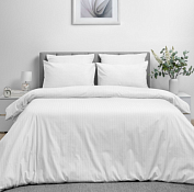 "Волшебная ночь" Комплект постельного белья "Warm white" евро, 70х70см, страйп