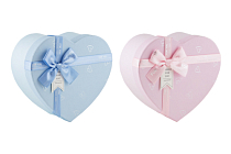 Коробка подарочная "Heart" 19.2х17х7.5см, 2цв.