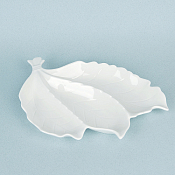 "Маршмеллоу" Менажница 3 секции "Листок" 30х22х3,5см