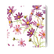 Салфетки трехслойные "Космея" 33х33см, 20шт.