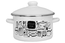 "Kitchen" Кастрюля эмалированная 3л