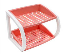"Krita" Этажерка настольная 25х19х18см, цв.кораловый