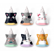 "Кошки" Набор колпаков 6шт