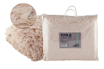 Плед "Пушистый" 200х220см, пл.330, цв.бежевый