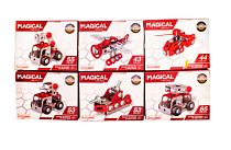 Конструктор "Пожарная техника" 14,5х11х4см