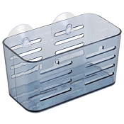 Подставка на присоске 15,5x8x7,7см, цв.голубой