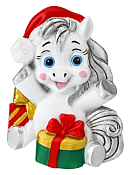 Магнит "Лошадка с подарочком" 7см