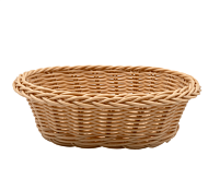 Корзина плетеная "Полиротанг" 23х17х7см, цв.бежевый