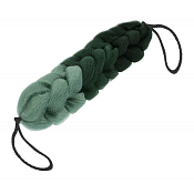 "Банные штучки" Мочалка-косичка для тела "Гигант" цв.зеленый, 35х7х6,5см