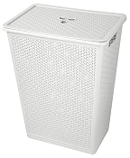 Корзина для белья "Wenge" 48л, 42,7х29,5х56,2см, цв.светло-серый