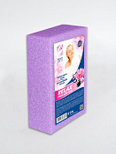 "AVIKOMP" Губка для тела "Прямоугольник" 15х9х5см, цв.сиреневый