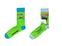Носки "Союзмультфильм" цв.зеленый в ассорт., размер 38-40