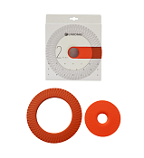 Набор подставок под горячее цв.красный 12,8см, 20см