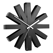 "Umbra" Часы настенные "Ribbon" 30,2х30,2х4,5см, цв.черный 118070-040