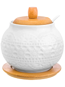 "Белое кружево" Сахарница 600мл с ложкой