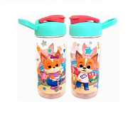 "Кошечки-собачки" Бутылка для напитков 470мл с держателем