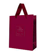 Пакет бумажный "Классика. Рубин" 18х23х10см
