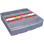 Коробка для мелочей с отсеками 16,5х14,5х4см